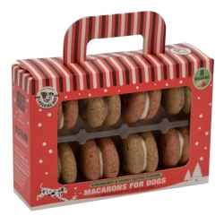 Laughing Dog Strawberry & Peanut Flavoured Macarons 8 Pack